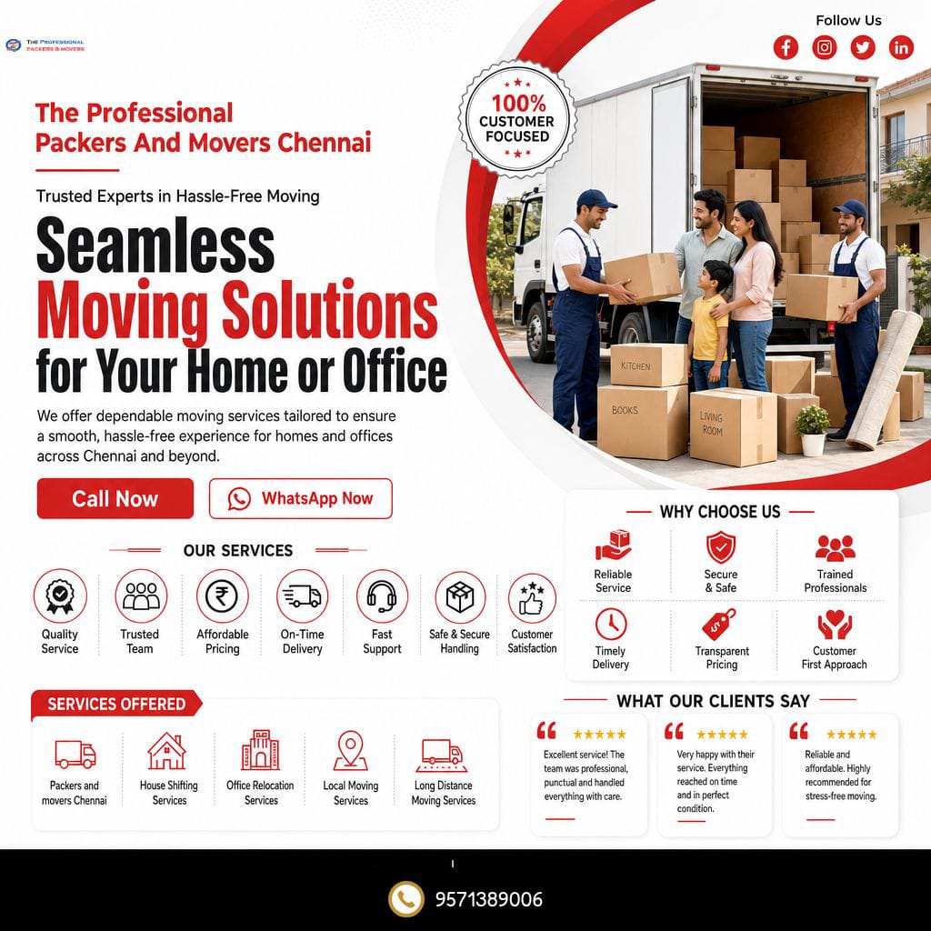 Trusted Packers and Movers in Arambakkam, Chennai